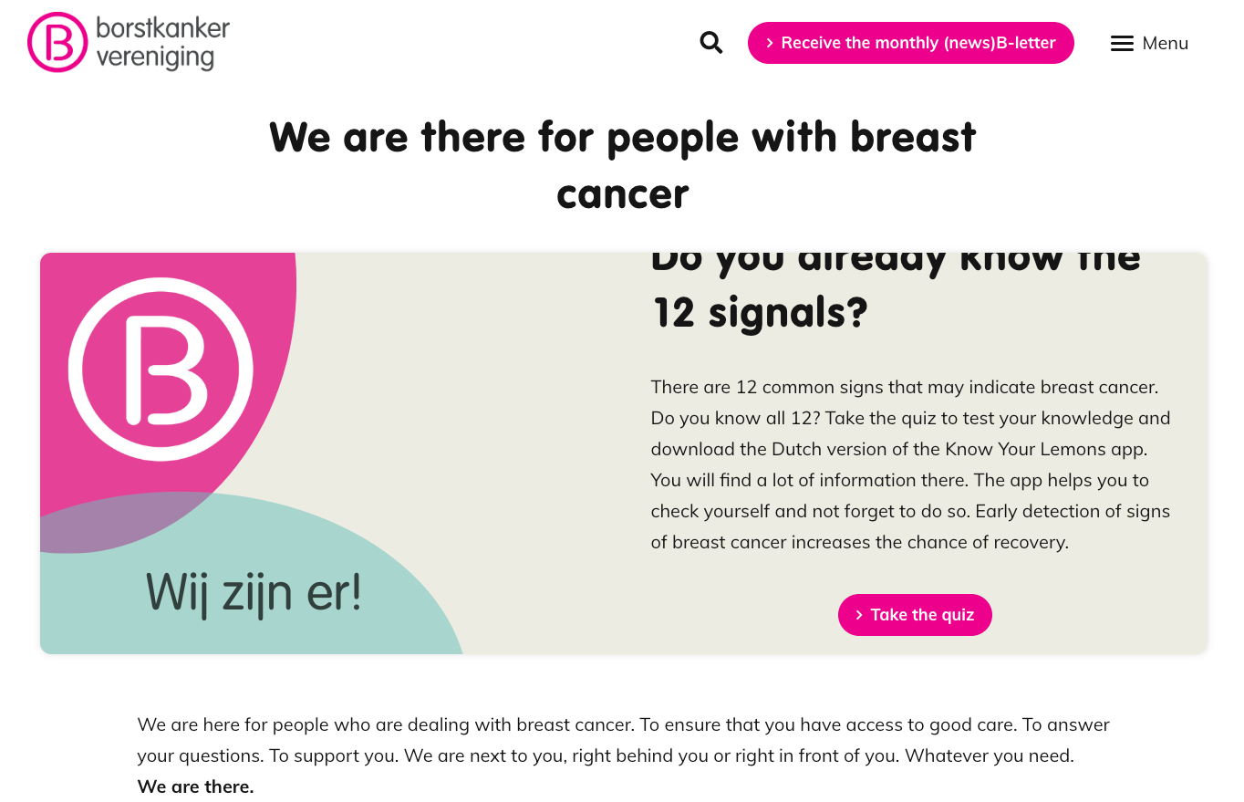 borstkanker vereniging feature