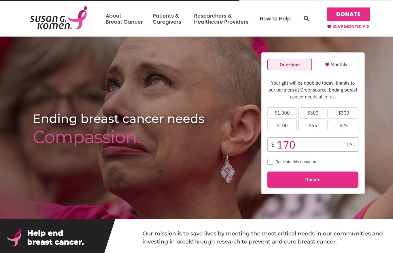 susan g komen feature